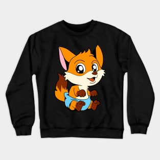 Kawaii Baby Fox Crewneck Sweatshirt